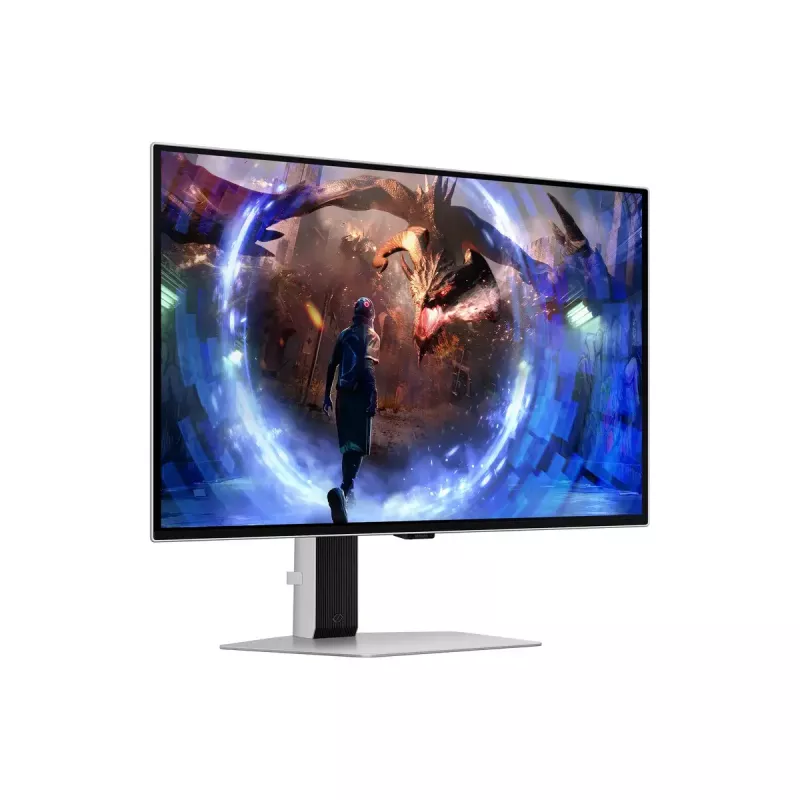 Monitor OLED Samsung G60SD 27 cali LS27DG602SUXEN — 2560x1440 QHD, 0,03 ms, kąt widzenia 178°, hub USB 3.2, VESA, srebrny