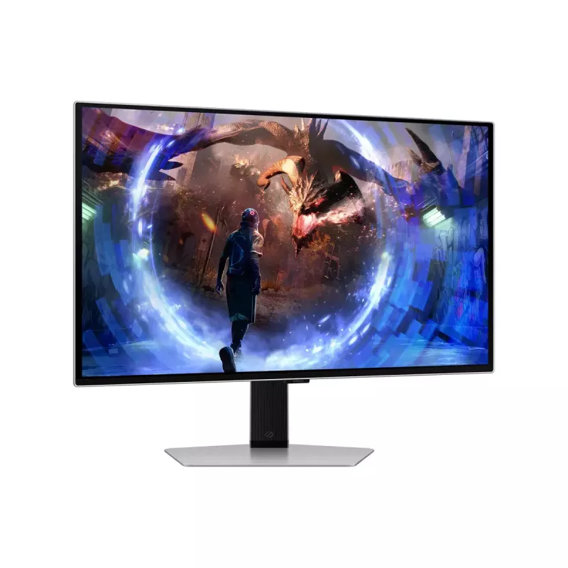 Monitor OLED Samsung G60SD 27 cali LS27DG602SUXEN — 2560x1440 QHD, 0,03 ms, kąt widzenia 178°, hub USB 3.2, VESA, srebrny