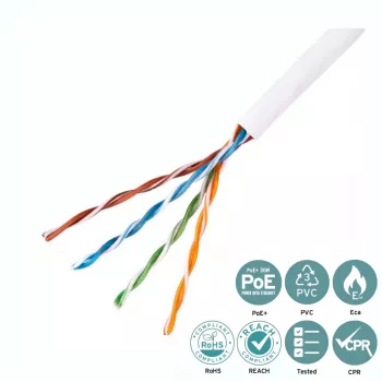 Kabel sieciowy Lanview LVN122004 biały 305 m Cat5e U/UTP (UTP)