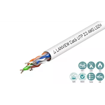 Lanview LVN122112 kabel sieciowy biały 305 m Cat6 U/UTP (UTP)