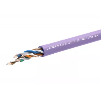 Kabel sieciowy Lanview LVN122152 RJ45 Cat5e 305 m fioletowy