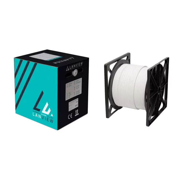 Lanview LVN122432 kabel sieciowy Biały 305 m Cat6a U/FTP (STP)