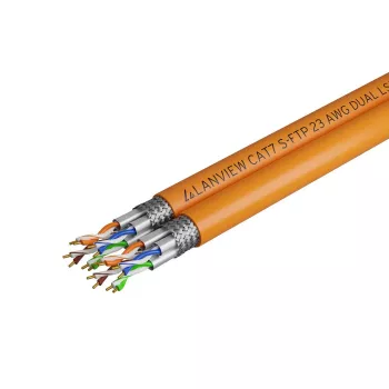 Kabel sieciowy Lanview LVN122510 pomarańczowy 500 m Cat7 S/FTP (S-STP)