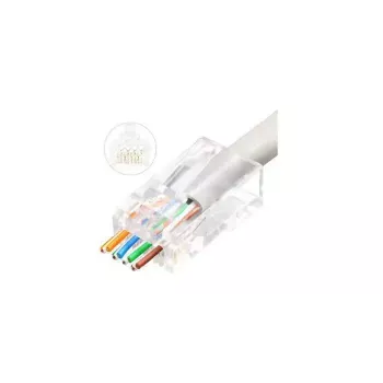 Złącze przewodów RJ45 Lanview LVN125305, przezroczyste