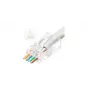 Złącze przewodów RJ45 Lanview LVN125305, przezroczyste