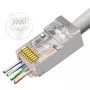 Złącze przewodów RJ45 Lanview LVN125310, przezroczyste