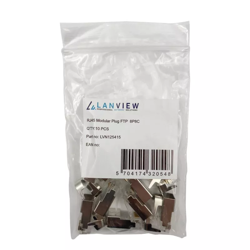 Złącze przewodowe Lanview LVN125415 RJ45 Metaliczne