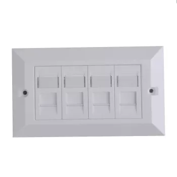 Lanview LVN126188UK-4 puszka wyjściowa RJ-45 Biała