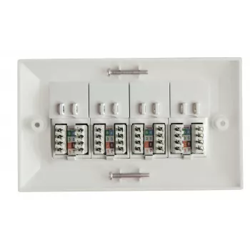 Lanview LVN126188UK-4 puszka wyjściowa RJ-45 Biała