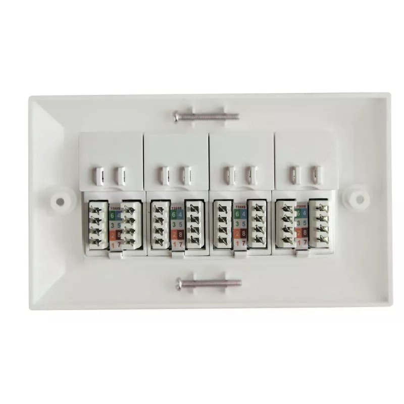 Lanview LVN126188UK-4 puszka wyjściowa RJ-45 Biała