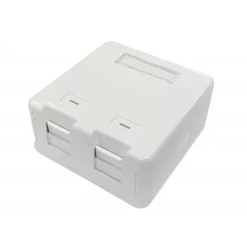 Lanview LVN127767 gniazdo 2 x RJ-45 Białe