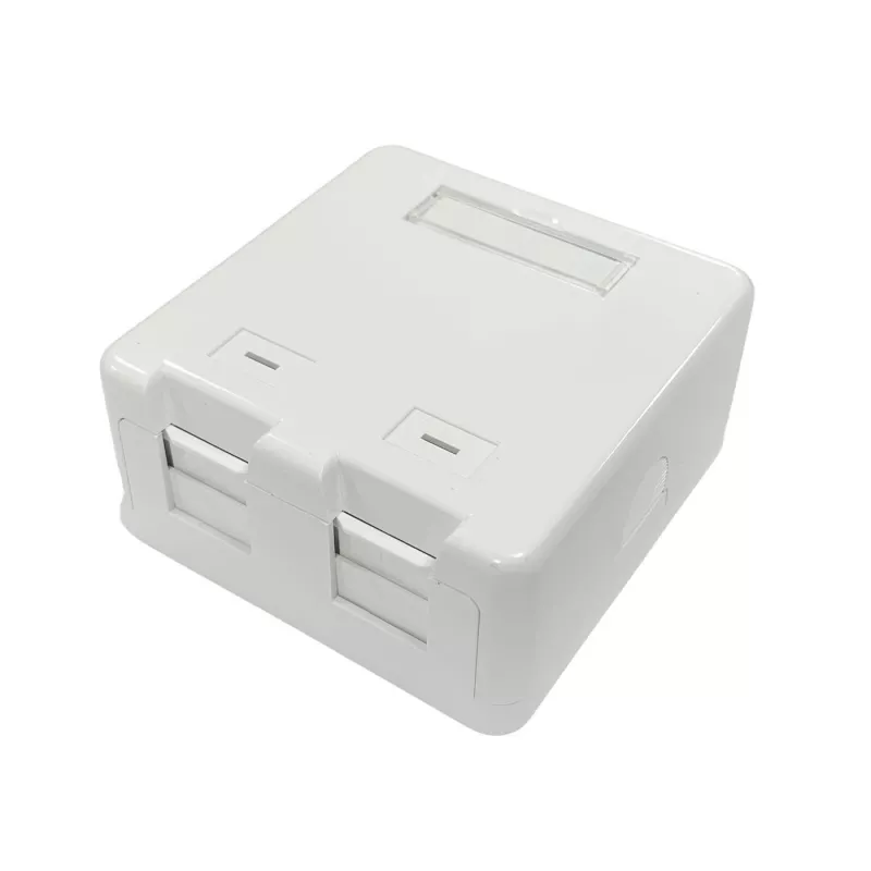 Lanview LVN127767 gniazdo 2 x RJ-45 Białe