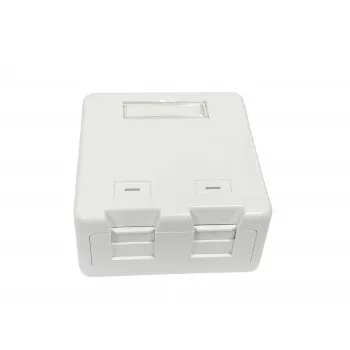 Lanview LVN127767 gniazdo 2 x RJ-45 Białe