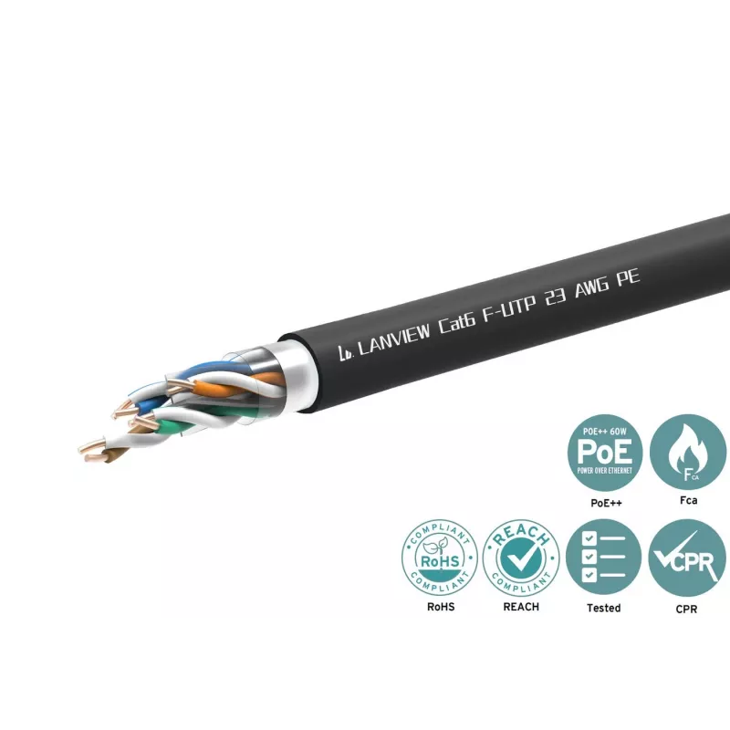 Lanview LVN-CAT6PE-FUTP-305M kabel sieciowy Cat6 F/UTP (FTP)
