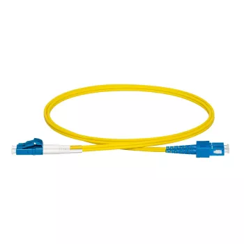 Lanview LVO231493 kabel InfiniBand/światłowodowy 3 m 2x LC 2x SC żółty