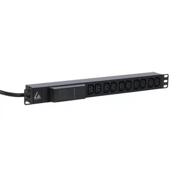Lanview LVR261877 listwa zasilająca PDU 10 gniazd AC 1U Czarny