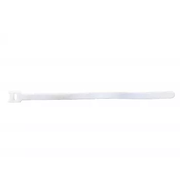 Rzepy samoprzylepne 30 cm x 12 mm białe 50 szt.