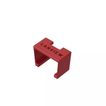 Klip do kodowania kolorystycznego Lanview LVT-SC-R czerwony plastik 10 mm 20 szt.