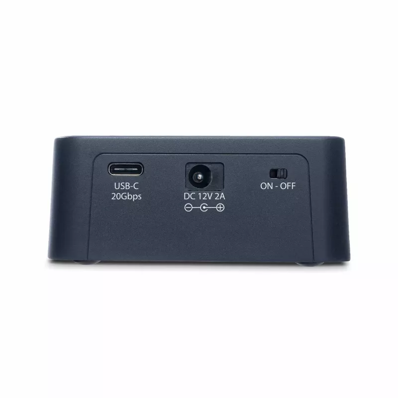 StarTech.com 1:1 M.2 NV Drive Duplicator, samodzielny kloner/kopiarka M.2 SSD do 90 GB/min, stacja dokująca z dwoma wnękami M.2 USB 3.2 20 Gb/s, w zestawie kable USB-C/A