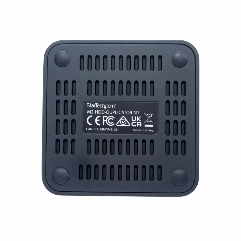StarTech.com 1:1 M.2 NV Drive Duplicator, samodzielny kloner/kopiarka M.2 SSD do 90 GB/min, stacja dokująca z dwoma wnękami M.2 USB 3.2 20 Gb/s, w zestawie kable USB-C/A