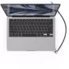Compulocks Ledge do MacBook Air 13 cali M2 i M3 z zamkiem kluczykowym srebrny
