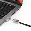 Adapter Compulocks Ledge Lock do MacBook Pro 14 cala M1 M2 M3 z zamkiem na klucz, srebrny
