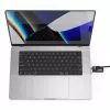 Adapter Compulocks Ledge Lock do MacBook Pro 16 cali M1 M2 M3 z zamkiem szyfrowym, srebrny