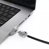Adapter Compulocks Ledge Lock do MacBook Pro 16 cali M1 M2 M3 z zamkiem na klucz, srebrny