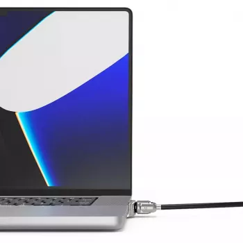 Adapter Compulocks Ledge Lock do MacBook Pro 16 cali M1 M2 M3 z zamkiem na klucz, srebrny