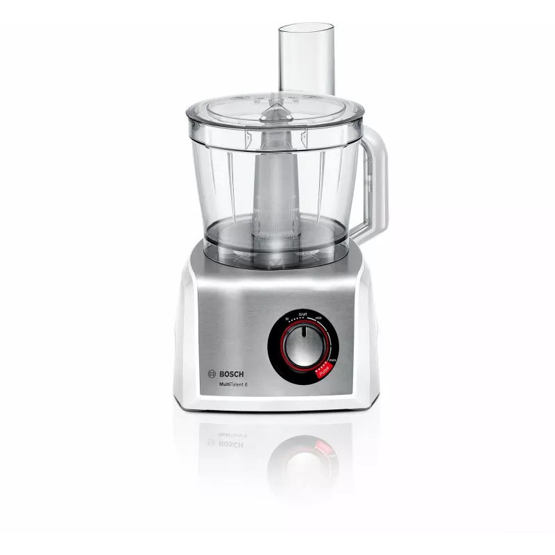 Robot kuchenny Bosch MC812S814, 1250 W, misa 3,9 l, stal nierdzewna/biały, zmienna prędkość, sterowanie obrotowe