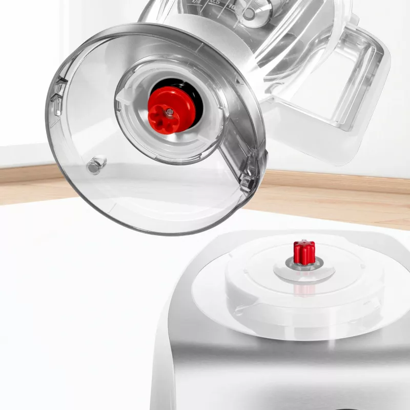 Robot kuchenny Bosch MC812S814, 1250 W, misa 3,9 l, stal nierdzewna/biały, zmienna prędkość, sterowanie obrotowe
