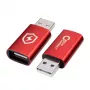 Microconnect MC-AAADAP-SC zmieniacz płci kabla USB A czerwony