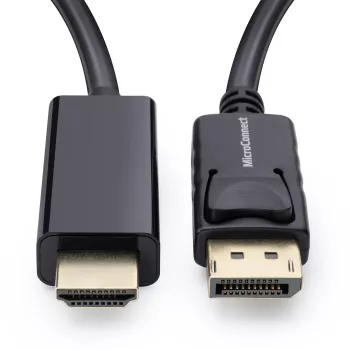 Microconnect MC-DP-HDMI-100 adapter kabla wideo 1 m DisplayPort Czarny