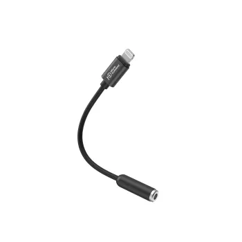 Kabel złącza Microconnect MC-LIGHTJACK3.5 Lightning 3,5 mm Czarny