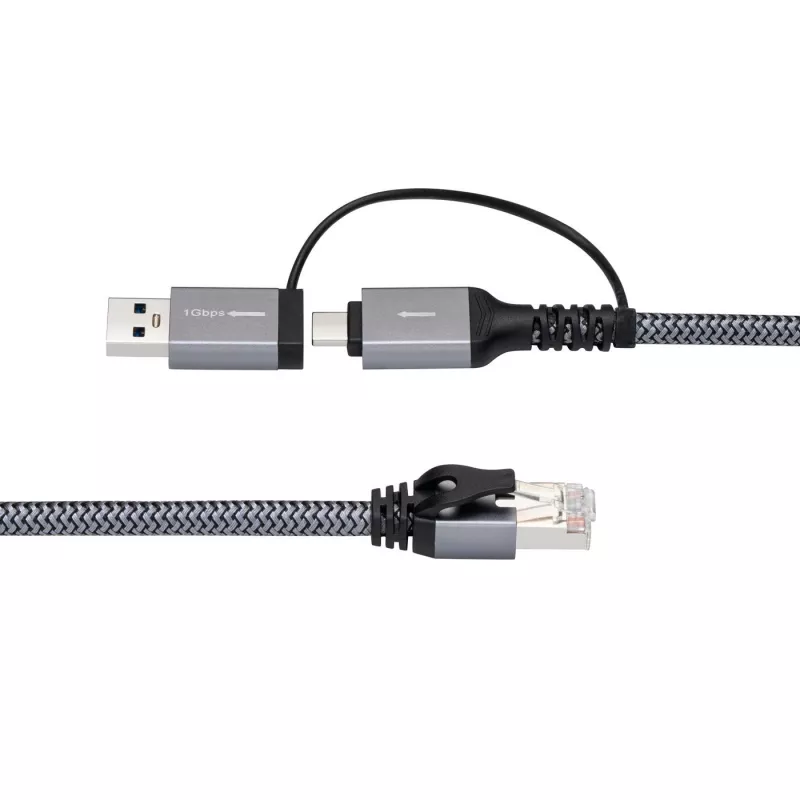 Kabel przejściówki Microconnect CAT6 RJ45 FTP USB A-C, 3 metry