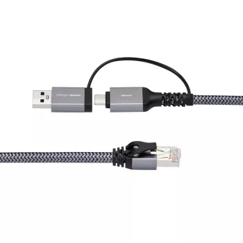 Kabel przejściowy Microconnect CAT6 RJ45 FTP na USB A-C, 10 metrów, adapter sieciowy