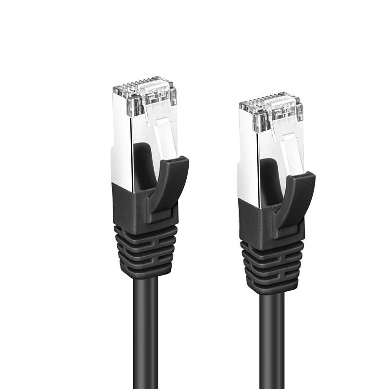 Microconnect MC-SFTP6A005S kabel sieciowy Czarny 0.5 m Cat6a S/FTP (S-STP)