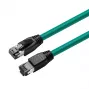 Microconnect MC-SFTP8010G kabel sieciowy Zielony 10 m Cat8.1 S/FTP (S-STP)