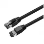 Kabel sieciowy Microconnect MC-SFTP801S czarny 1 m Cat8.1 S/FTP (S-STP)