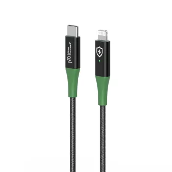 Microconnect MC-SMART USB C-L-2 kabel lightning 2 m Czarny, Zielony