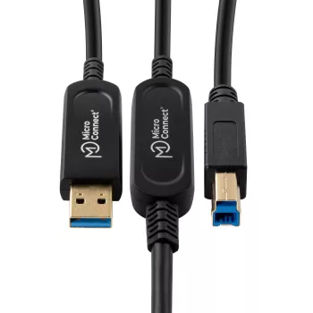 Microconnect MC-USB3.0AB15OP Kabel USB USB 3.2 Gen 2 (3.1 Gen 2) 15 m USB A USB B Czarny