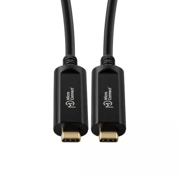Microconnect MC-USB3.1C15OP kabel USB USB 3.2 Gen 2 (3.1 Gen 2) 15 m USB C Czarny