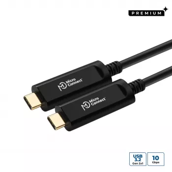 Kabel USB Microconnect MC-USB3.1CC10OP USB 3.2 Gen 2 (3.1 Gen 2) 10 m USB C Czarny