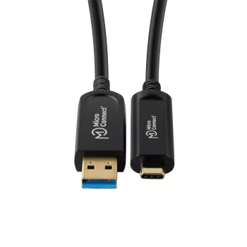 Microconnect MC-USB3.2CA20OP kabel USB 3.2 Gen 2 (3.1 Gen 2) 20 m USB A USB C Czarny