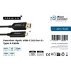 Microconnect MC-USB3.2CA20OP kabel USB 3.2 Gen 2 (3.1 Gen 2) 20 m USB A USB C Czarny