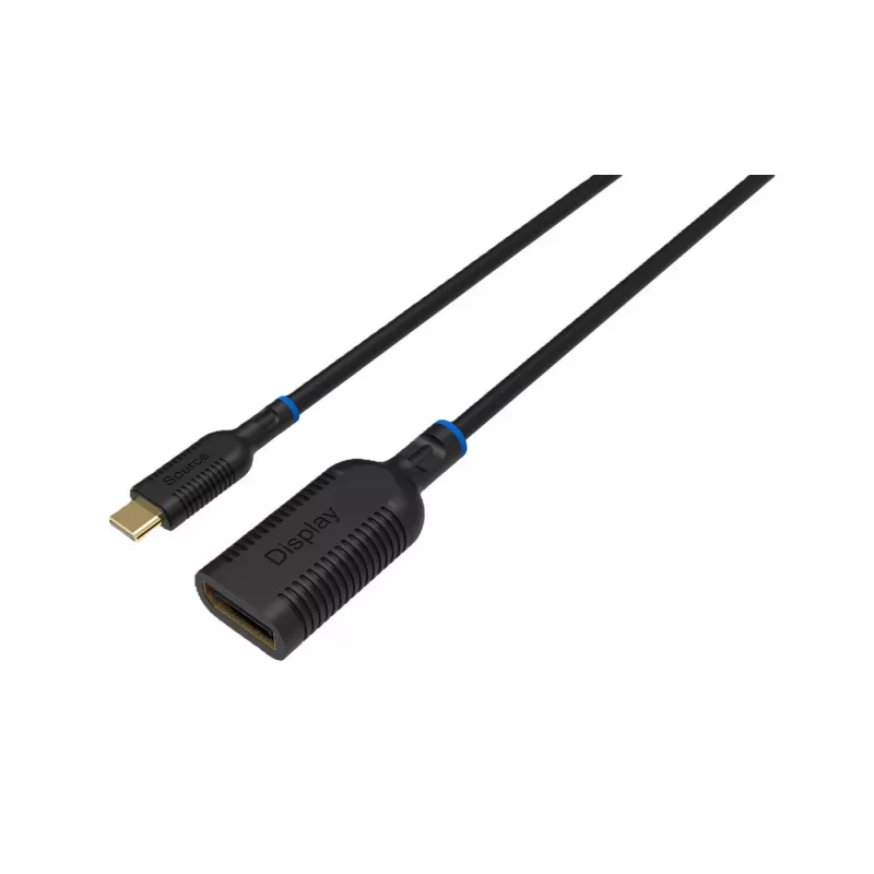 Adapter wideo Microconnect MC-USBCDP-A 0,2 m USB Type-C na DisplayPort, czarny
