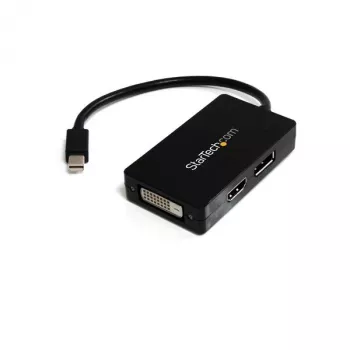 StarTech.com Travel A/V adapter: 3-w-1 Mini DisplayPort na DisplayPort, DVI lub HDMI