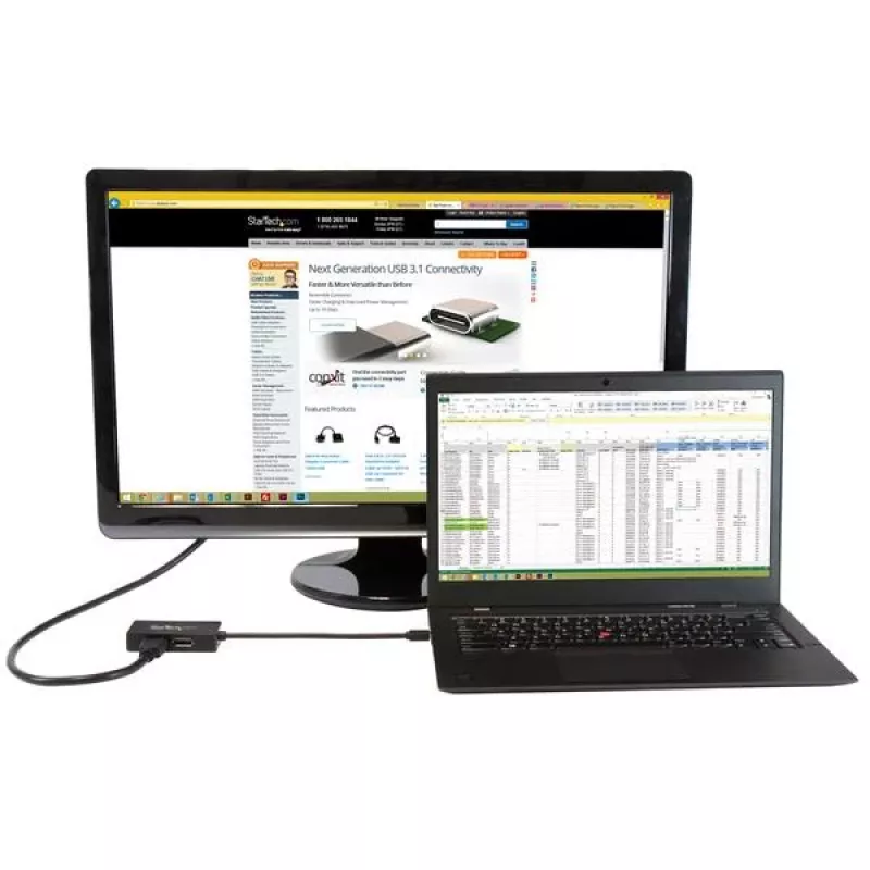 StarTech.com Travel A/V adapter: 3-w-1 Mini DisplayPort na DisplayPort, DVI lub HDMI