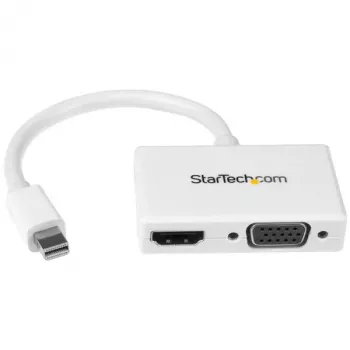 StarTech.com Travel A/V Adapter: 2-w-1 Mini DisplayPort do HDMI lub VGA - biały