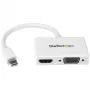 StarTech.com Travel A/V Adapter: 2-w-1 Mini DisplayPort do HDMI lub VGA - biały